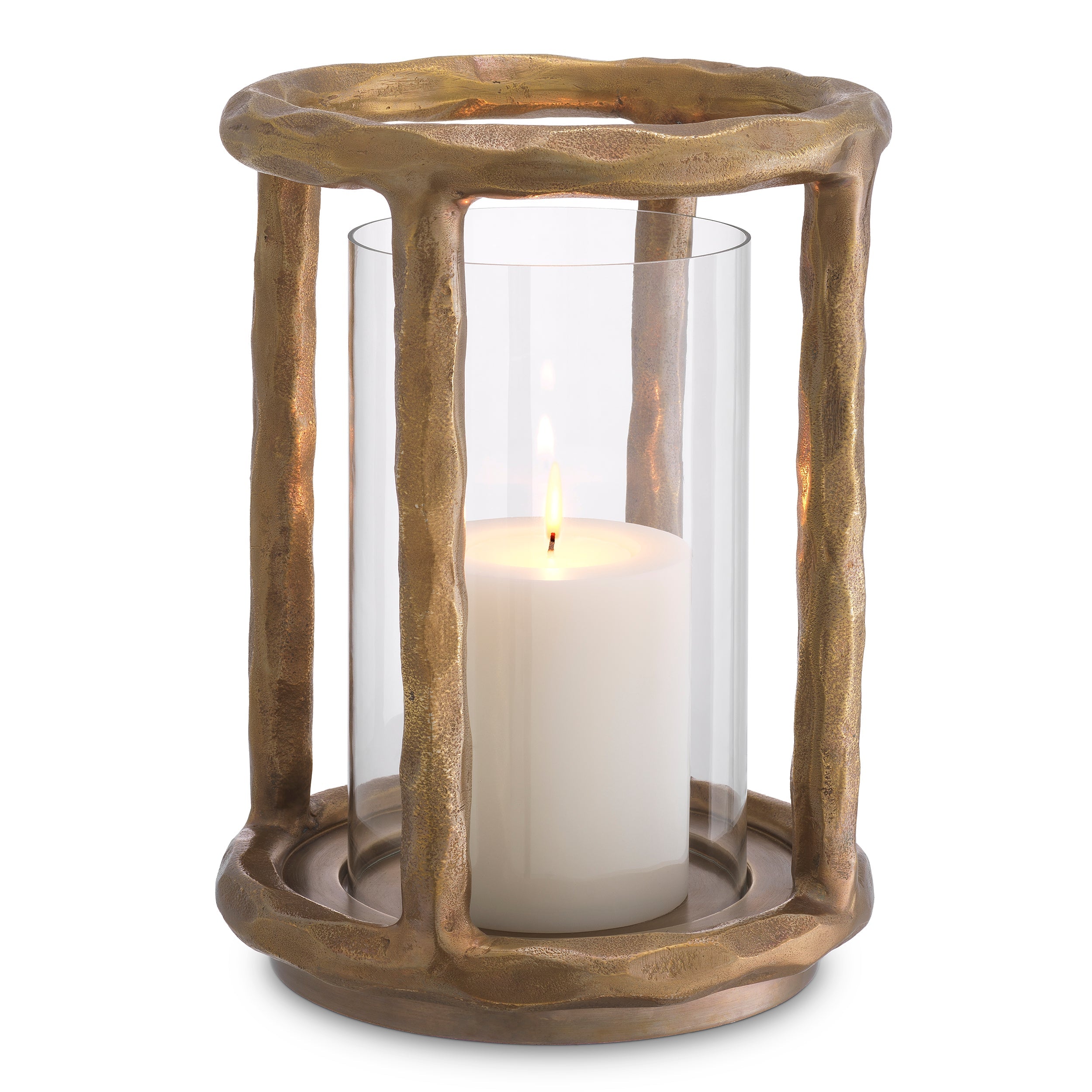 置物 Yarnnakarn Parasol Candle Holder Noor Pillar Candleholder Tall, Bone – SIN | Home Goods