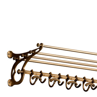 Coatrack Hudson L antique brass finish