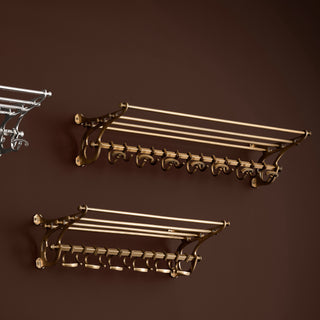 Coatrack Hudson L antique brass finish