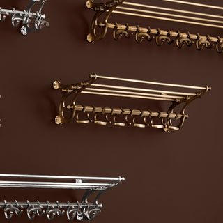 Coatrack Hudson S antique brass finish