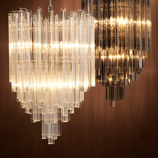 Chandelier Salerno clear glass