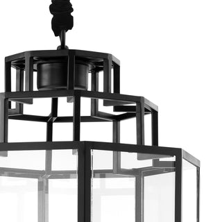 Lantern Monticello L cm black finish