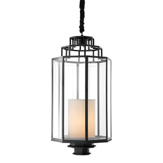 Lantern Monticello L cm black finish