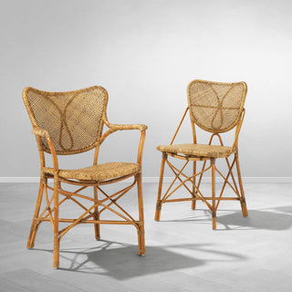 Dining Chair Colony with arm honey finish