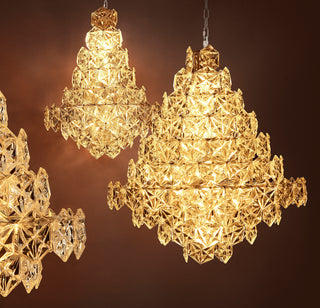 Chandelier Hermitage L nickel finish