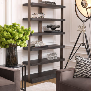 Side Table Cocktail bronze finish black marble