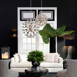 Chandelier Anto S nickel finish