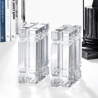 Bookend Linea crystal set of 2