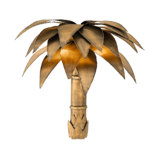 Wall Lamp Palm Court vintage brass finish