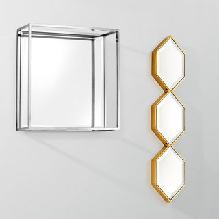 Mirror Saronno gold finish