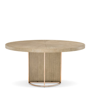 Dining Table Remington ø 152 cm washed oak veneer