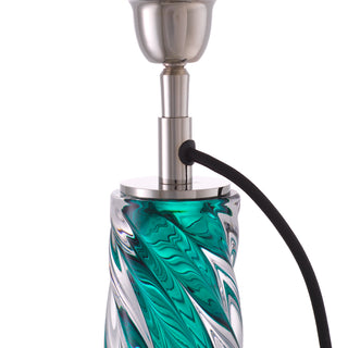 Table Lamp Barron turquoise nickel finish