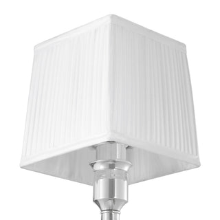 Wall Lamp Ellington nickel finish incl white shade