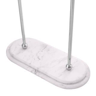 Towel Rack Lowell S pol ss white marble