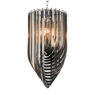 Chandelier Murano smoke 14 inch dia