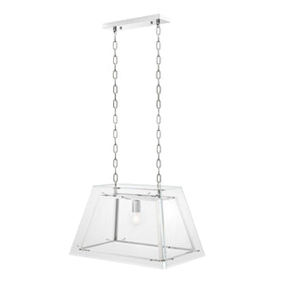 Chandelier Azure S nickel finish bevelled glass
