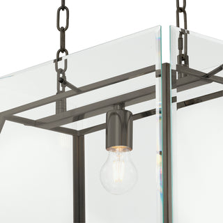 Chandelier Azure S bronze finish bevelled glass