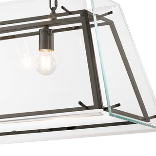 Chandelier Azure L bronze finish bevelled glass
