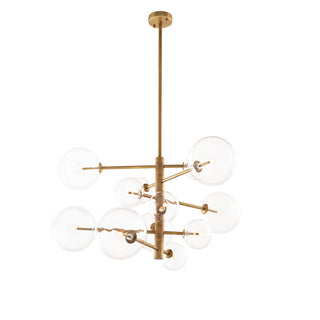 Chandelier Argento S antique brass finish