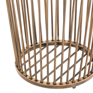 Towel Basket Baleana vintage brass finish