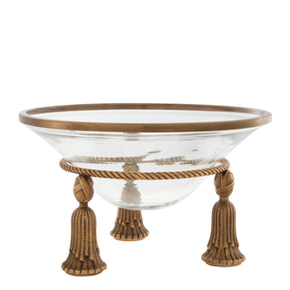 Bowl Tassel vintage brass finish