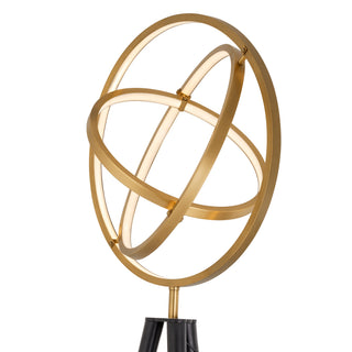 Floor Lamp Cassini antique brass finish