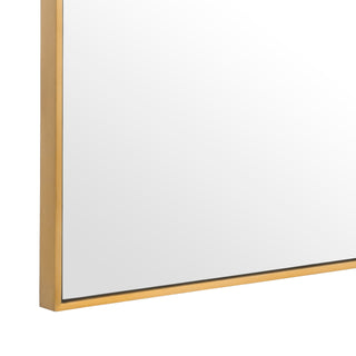 Mirror Redondo XXL brushed brass finish