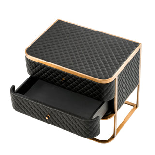 Nightstand Monfort brushed brass finish