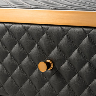 Nightstand Monfort brushed brass finish