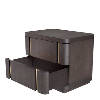 Nightstand Modesto mocha oak veneer