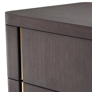 Nightstand Modesto mocha oak veneer