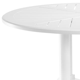 Outdoor Dining Table Bell Rive round L white