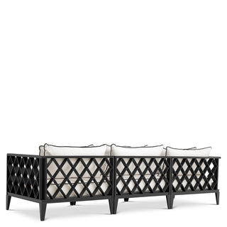 Outdoor Sofa Ocean Club L black sunbrella canvas