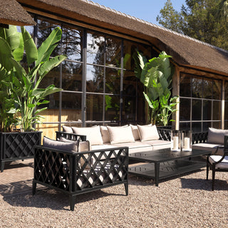 Outdoor Coffee Table Bell Rive rectangular black