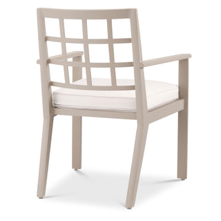 Outdoor Dining Chair Cap-Ferrat sand sunbrella canvas