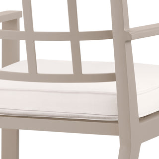 Outdoor Dining Chair Cap-Ferrat sand sunbrella canvas