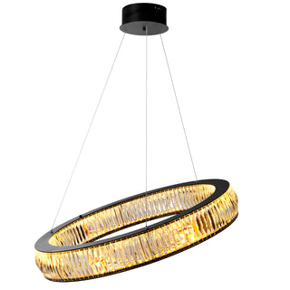 Chandelier Vancouver black finish L