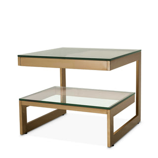 Side Table Gamma brushed brass finish