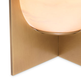 Table Lamp Scorpios S antique brass finish alabaster