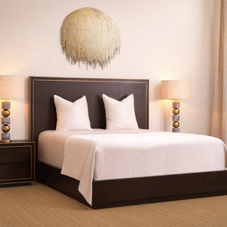 Nightstand Camelot brown oak veneer