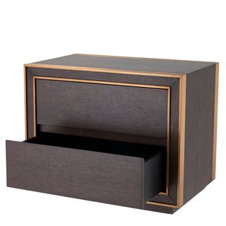 Nightstand Camelot brown oak veneer