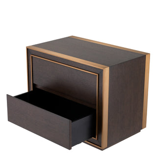 Nightstand Camelot brown oak veneer