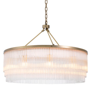 Chandelier Hector L light brushed brass finish