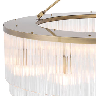 Chandelier Hector L light brushed brass finish