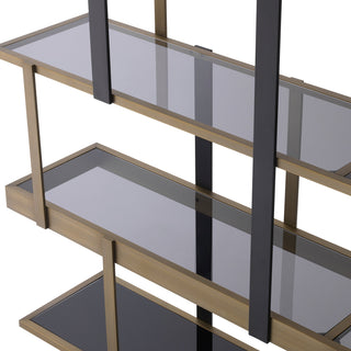 Cabinet Mercure brushed brass finish