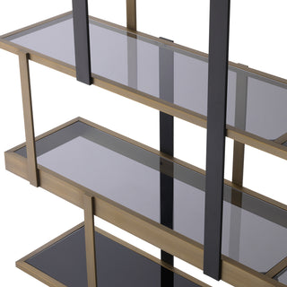 Cabinet Mercure brushed brass finish