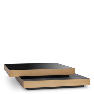 Coffee Table Shelton brushed brass finish