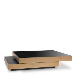 Coffee Table Shelton brushed brass finish