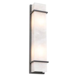 Wall Lamp Spike L bronze highlight finish alabaster