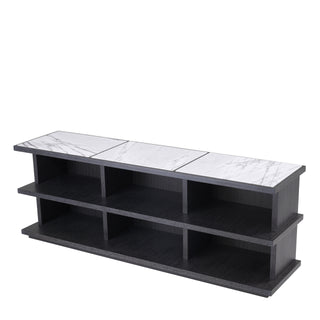Cabinet Miguel L charcoal grey oak veneer